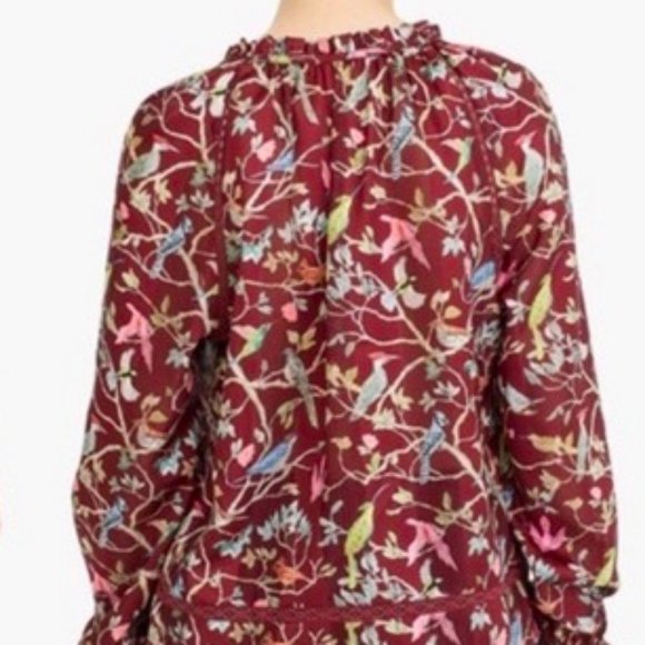 Point Sur Ruffle-Neck Popover In Menagerie Print - Picture 4 of 10